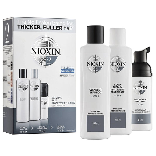 Nioxin System 2 Hair Starter Kit for Natural Hair with Progressed Thinning