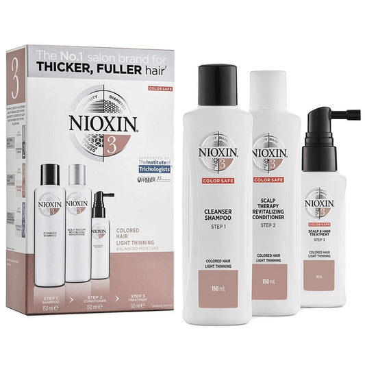 Nioxin System 3 Hair Starter Kit for Coloured Hair with Light Thinning