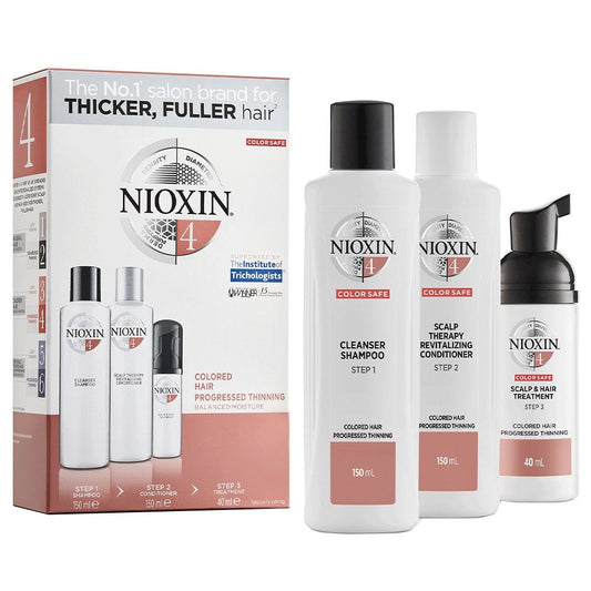 Nioxin System 4 Hair Starter Kit for Coloured Treated Hair with Progressed Thinning