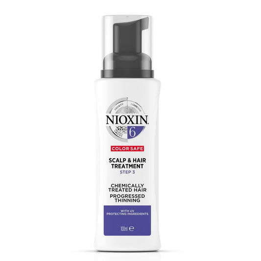 Nioxin System 6 Scalp & Hair Leave-In Treatment for Chemically Treated Hair with Progressed Thinning 100ml