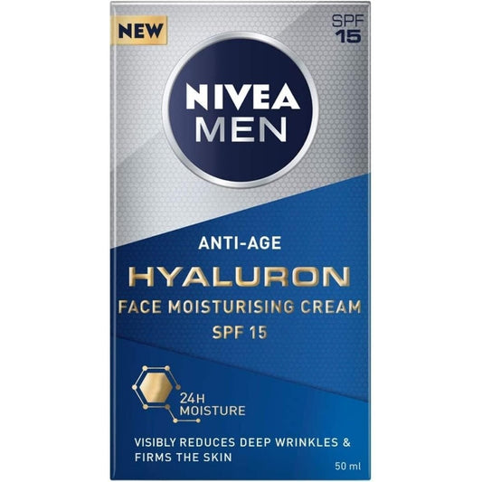 Nivea Men Anti-Age Hyaluron Face Moisturising Cream SPF15 50ml