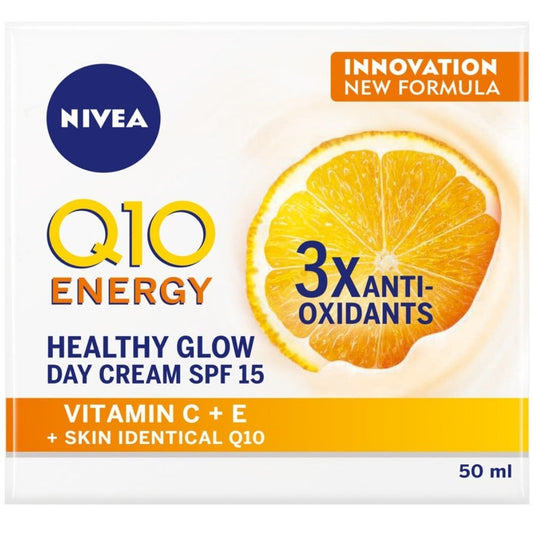 Nivea Q10 Energy Healthy Glow Day Cream SPF15 50ml