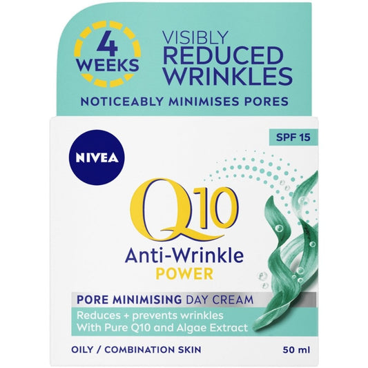 Nivea Q10 Power Anti-Wrinkle Pore Minimising Day Cream SPF15 50ml