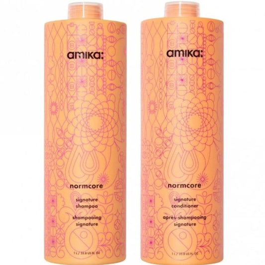 Amika Normcore Signature Shampoo & Conditioner Twin 2 x 1000ml