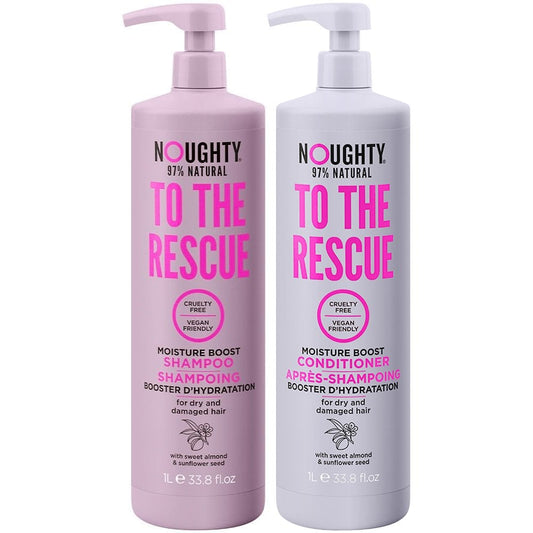 Noughty To The Rescue Moisture Boost Shampoo & Conditioner Twin 2 x 1000ml