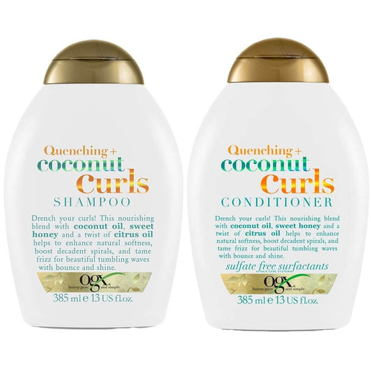 OGX Quenching+ Coconut Curls Shampoo & Conditioner Twin 2 x 385ml