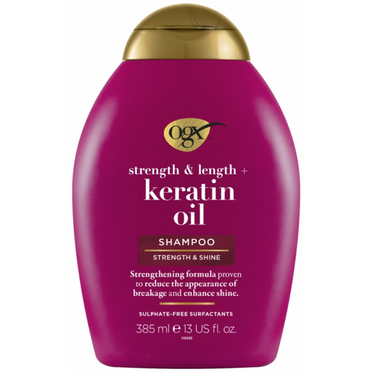 OGX Strength & Length Keratin Oil Shampoo 385ml