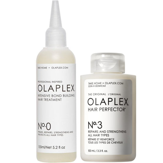 Olaplex No 0 Intensive Bond Building Hair Treatment 155ml & No 3 Hair Perfector 100ml Twin