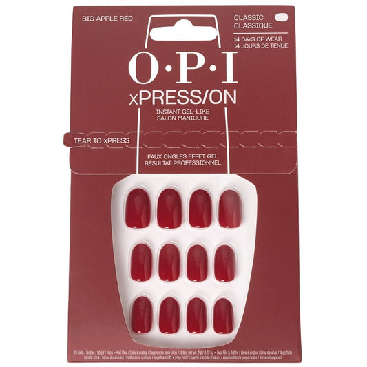 OPI xPress/On Nails Big Apple Red 30x