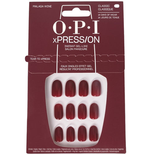 OPI xPress/On Nails Malaga Wine 30x