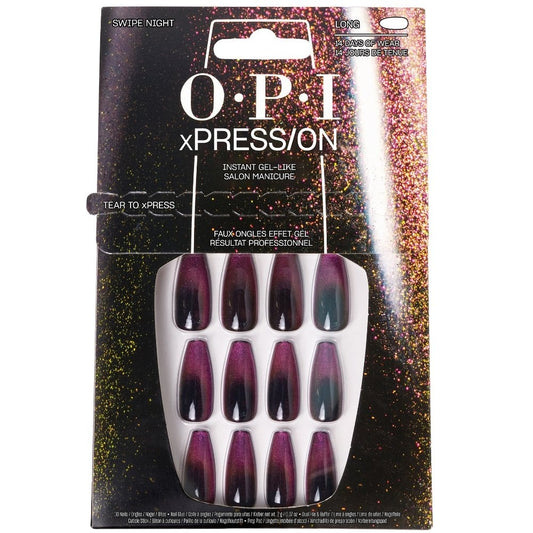 OPI xPress/On Nails Swipe Night 30x