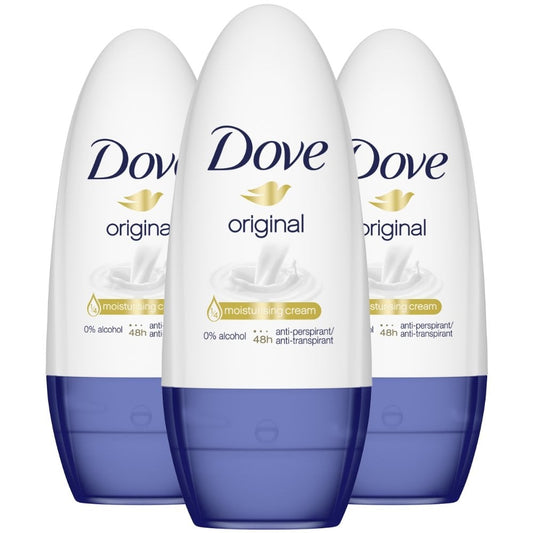 Dove Original Anti-Perspirant Roll-On Deodorant Trio 3 x 50ml