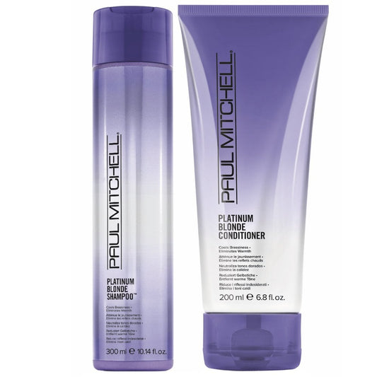 Paul Mitchell Platinum Blonde Warmth Eliminator Shampoo 300ml & Conditioner 200ml Twin