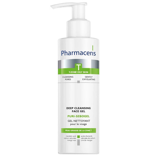 Pharmaceris T Puri-Sebogel Antibacterial Deep Cleansing Gel Face Wash 190ml