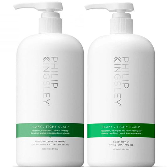 Philip Kingsley Flaky Itchy Scalp Hydrating Shampoo & Conditioner Twin 2 x 1000ml