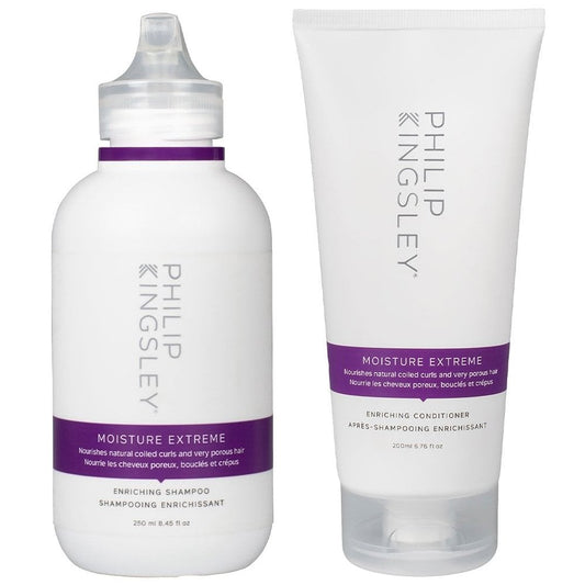 Philip Kingsley Moisture Extreme Enriching Shampoo 250ml & Conditioner 200ml Twin