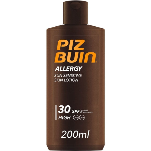 Piz Buin Allergy Sun Sensitive Skin Lotion Sunscreen SPF30 200ml