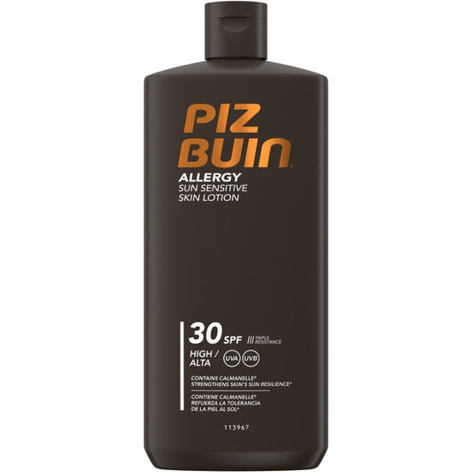 Piz Buin Allergy Sun Sensitive Skin Lotion Sunscreen SPF30 400ml