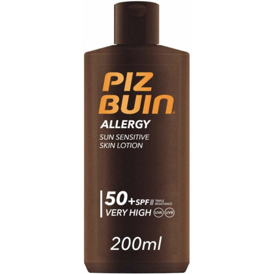 Piz Buin Allergy Sun Sensitive Skin Lotion Sunscreen SPF50+ 200ml