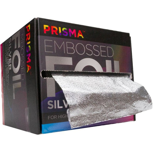 Prisma Embossed Foil Silver 120mm x 100mtr