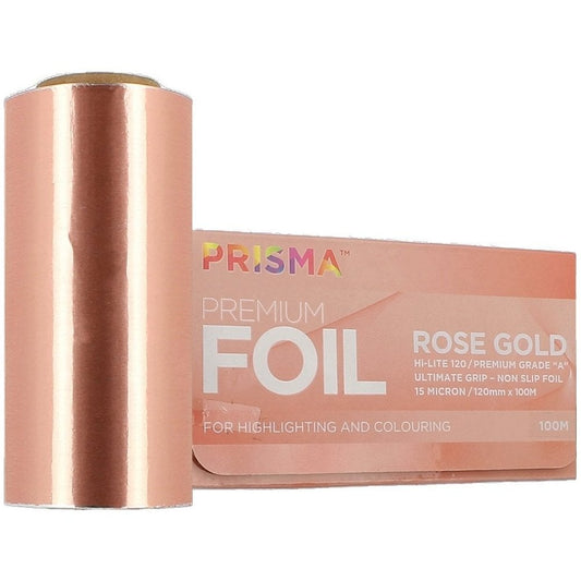 Prisma Flat Rose Gold Foil 120mm x 100mtr