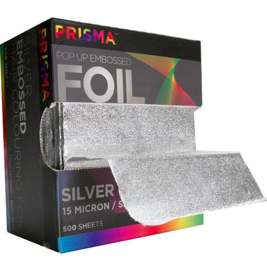 Prisma Pop-up Silver Embossed Foil 120mm x 273mm 500 Sheets