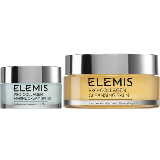 Elemis Pro-Collagen Hydrating Cleansing Balm 100g & Pro-Collagen Marine Cream SPF30 50ml Duo