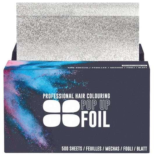 Procare Embossed Silver Hair Foil Pop-Up Sheets 130mm x 280mm 500 Sheets