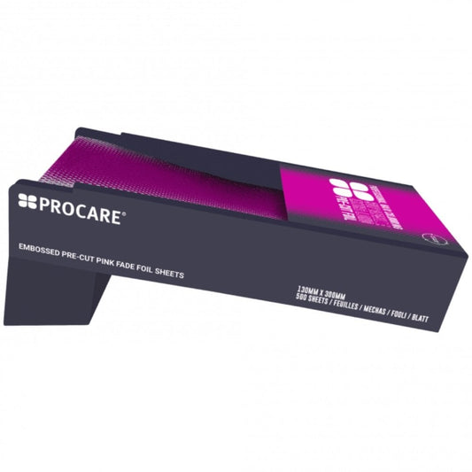 Procare Pre-Cut Pink Fade Foil SuperWide 130mm x 300mm 500 Sheets