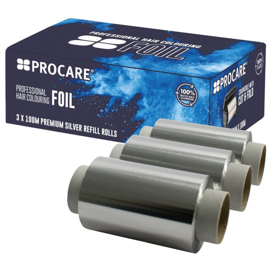 Procare Premium Silver Hair Foil 100mm x 100mtr Case of 3