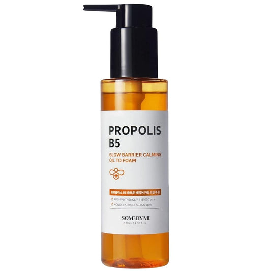 Some By Mi Propolis B5 Glow Barrier Calming Oil to Foam Cleanser 120ml