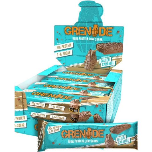 Grenade Protein Bars Chocolate Chip Salted Caramel Box 12 x 60g