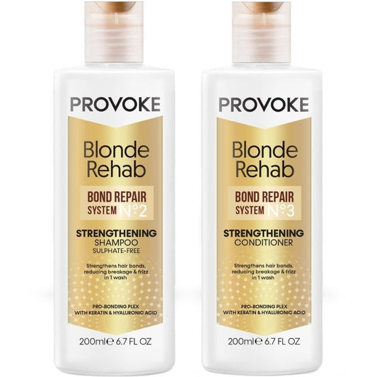 PROVOKE Blonde Rehab No.2 Bond Repair Strengthening Shampoo & No.3 Bond Repair Strengthening Conditioner Hair Twin 2 x 200ml