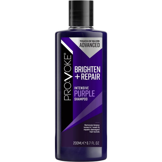 PROVOKE Touch Of Silver Advanced Brighten & Repair Intensive Purple Shampoo 200ml