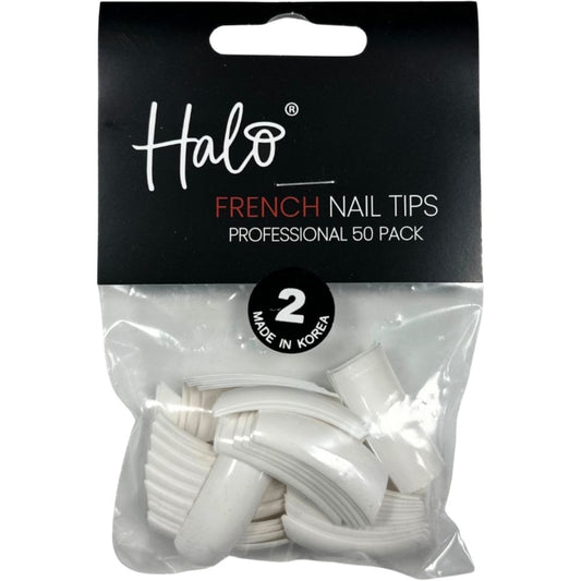 Halo Pure Nails French Nail Tips 50x Size 2