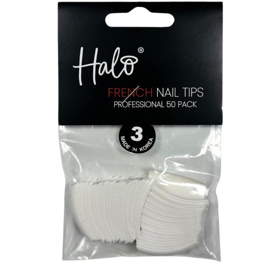 Halo Pure Nails French Nail Tips 50x Size 3