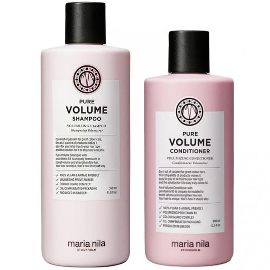 Maria Nila Pure Volume Volumising Shampoo 350ml & Conditioner 300ml Twin