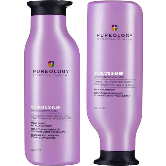 Pureology Hydrate Sheer Moisturising Shampoo & Conditioner Twin 2 x 266ml