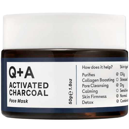 Q+A Activated Charcoal Face Mask 50g