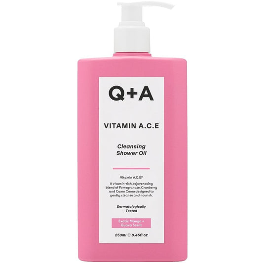 Q+A Vitamin A, C & E Cleansing Shower Oil 250ml