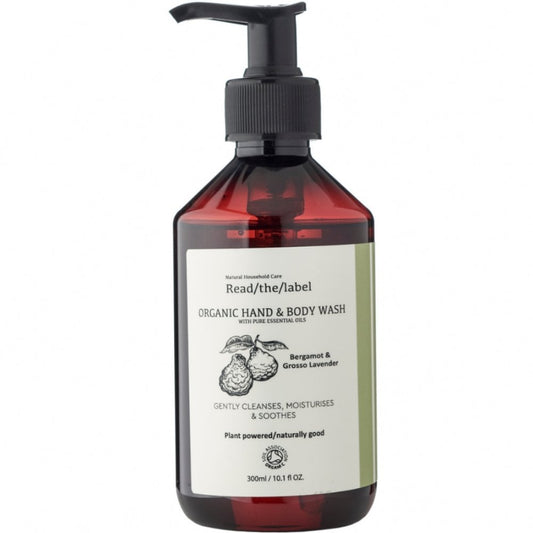 Read The Label London Organic Hand & Body Wash Bergamot & Grosso Lavender 350ml