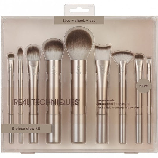 Real Techniques Au Naturel Complete 9 Piece Makeup Brush Set