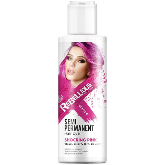 Rebellious Semi Permanent Hair Colour Shocking Pink 100ml