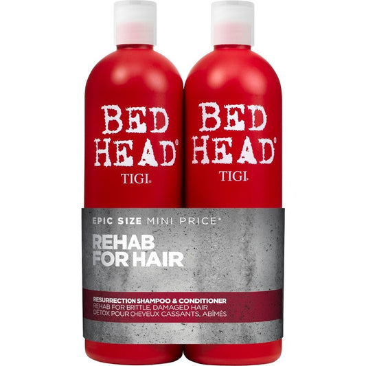 TIGI Bed Head Rehab for Hair Resurrection Shampoo & Conditioner 750ml Twin Pack