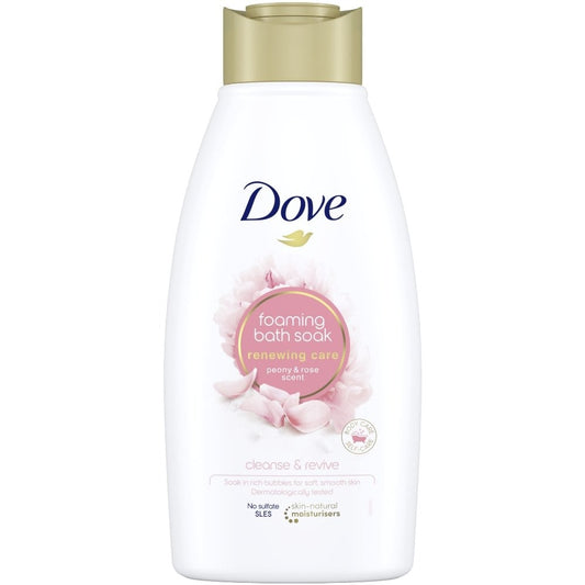 Dove Renewing Care Foaming Bath Soak Peony & Rose 450ml