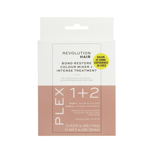 Revolution Haircare Plex 1 + 2 Bond Plex Restore Colour Kit 3 Pack