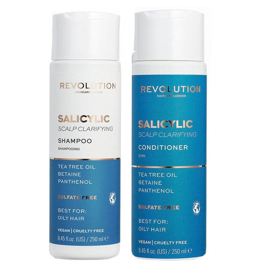 Revolution Haircare Salicylic Acid Scalp Clarifying Shampoo & Conditioner Twin 2 x 250ml