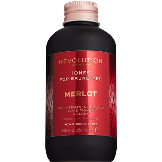 Revolution Haircare Tones for Brunettes Non-Permanent Colour Conditioner & Gloss Merlot 150ml