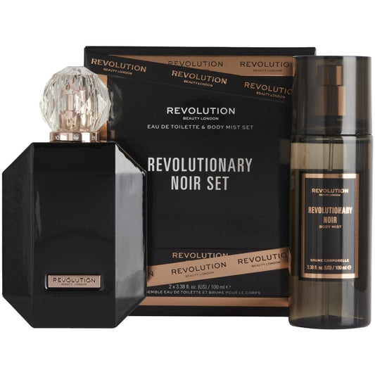 Makeup Revolution Revolutionary Noir Eau De Toilette & Body Mist Gift Set 100ml