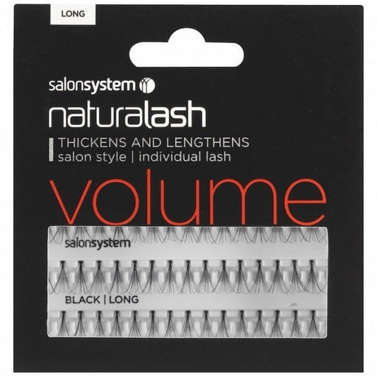 Salon System Individual Lashes Black Long